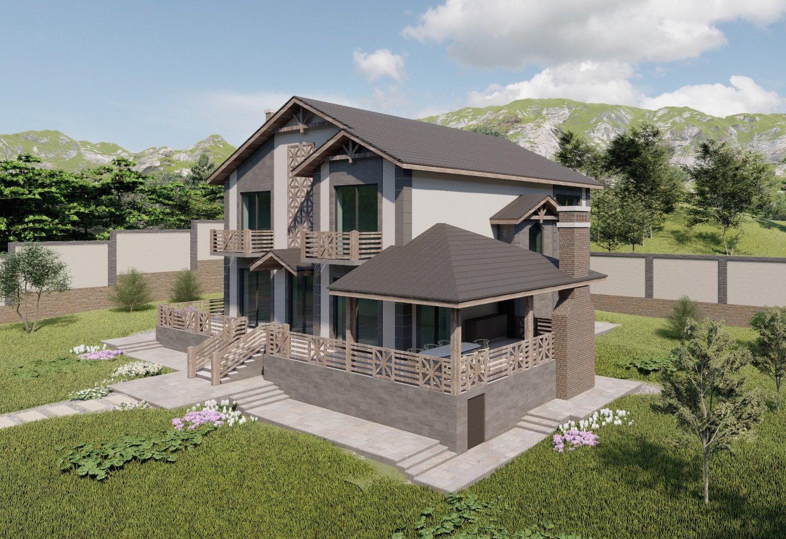 Memarlıq layihəsinin 3D renderi — 4