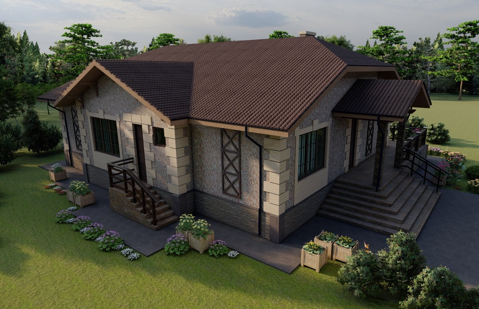 Memarlıq layihəsinin 3D renderi — 12