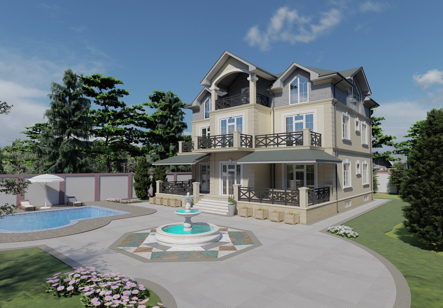 Memarlıq layihəsinin 3D renderi — 18